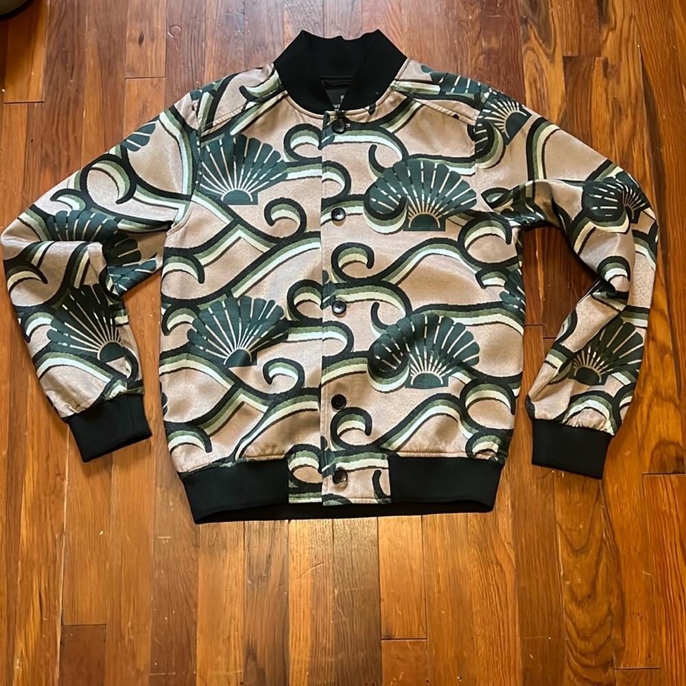 Scotch & Soda Shell Jacquard Bomber Jacket